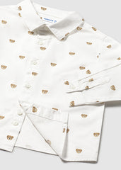 Camisa Estampado Osos Mayoral Detalle