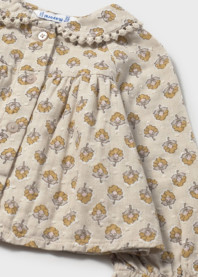 Blusa Gasa Plumeti Flores Mayoral Detallle