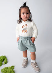 Short Pretina Resortado Menta Mayoral Modelo