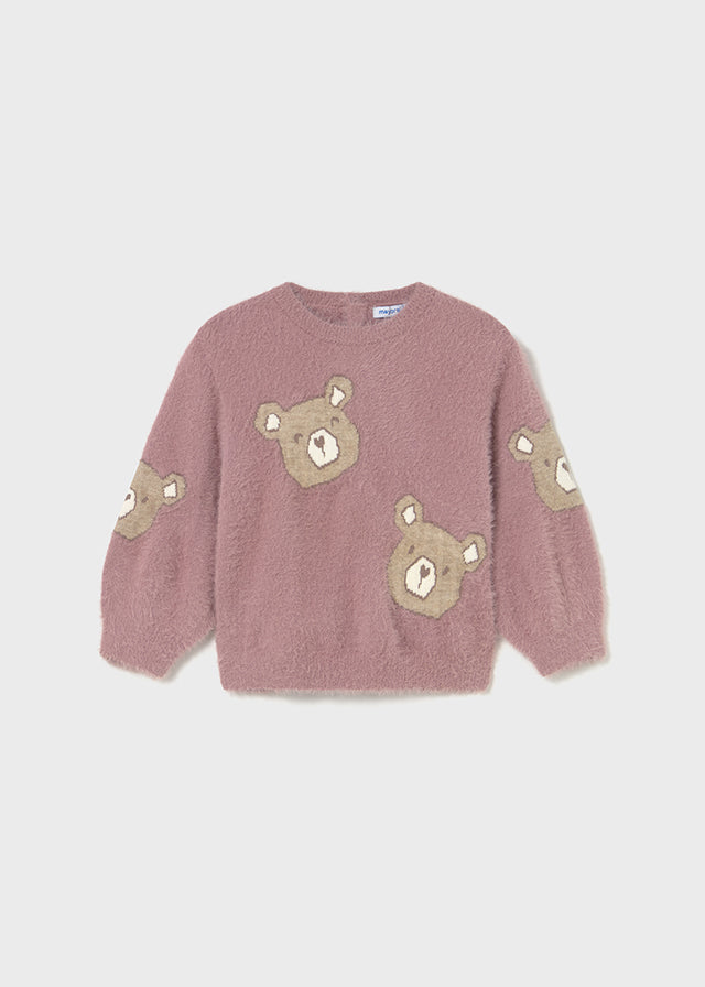 Saco Estampado Oso Palo Rosa Mayoral