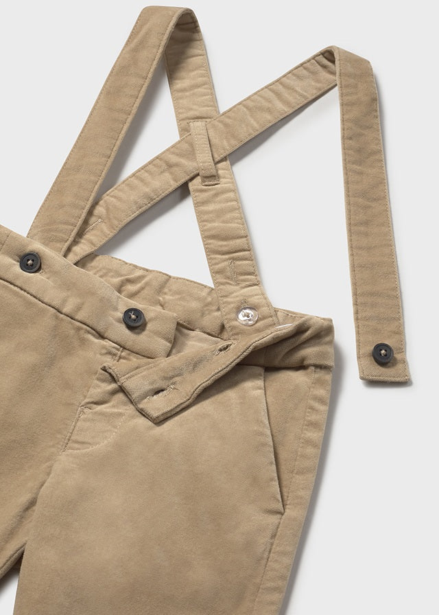Pantalón con Tirantes Beige Mayoral Detalle