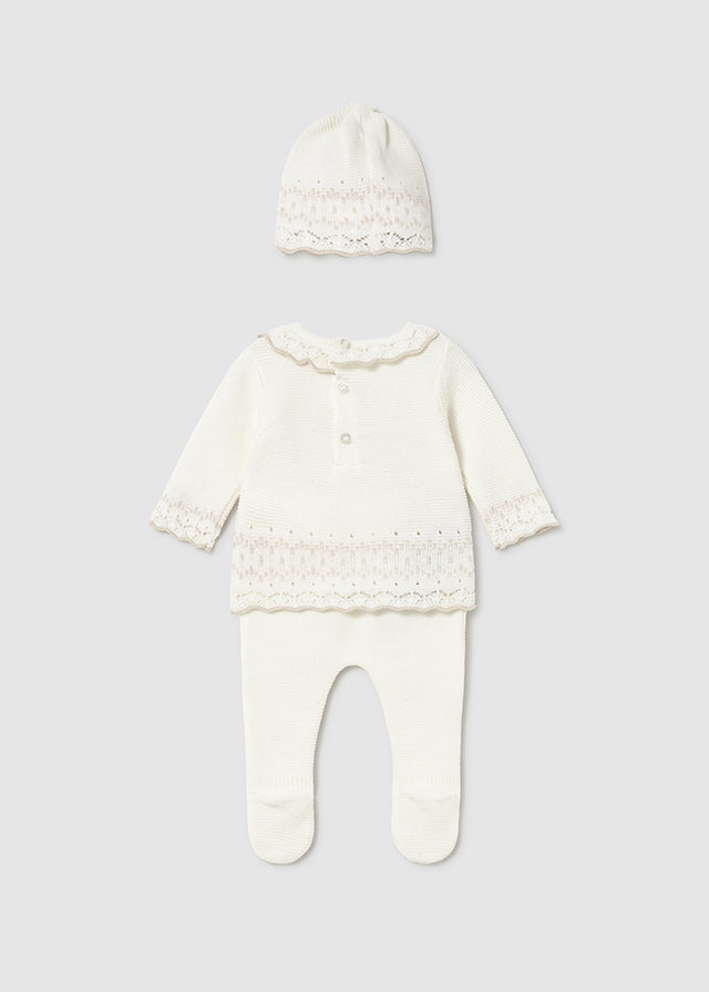 Set Primer Día Tricot Cuello Blanco Mayoral