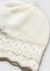 Set Primer Día Tricot Cuello Blanco Mayoral Gorro