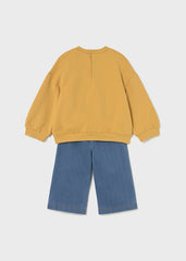 Conjunto Saco Estampado Amarillo Mayoral  Estilo
