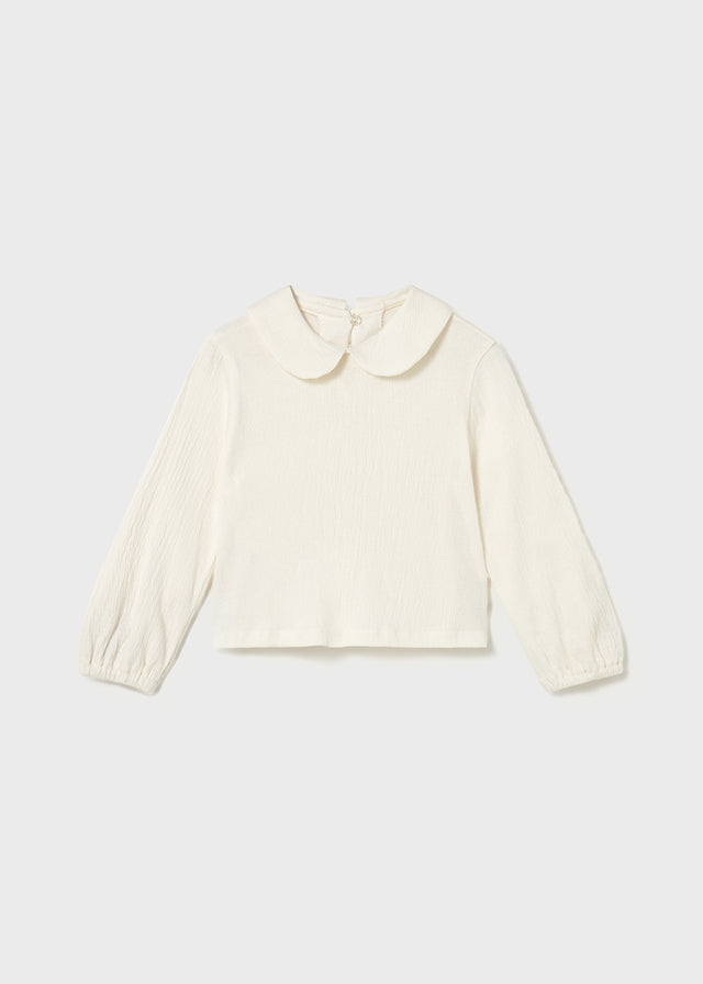 Conjunto 3 Piezas Chaleco Bordado Flor Mayoral Blusa