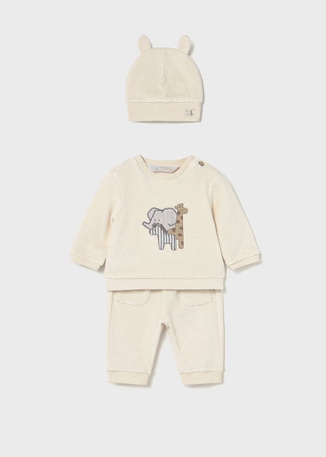 Conjunto Bordado Safari Beige Mayoral