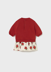 Conjunto Falda Manzanas Rojo Mayoral Estilo