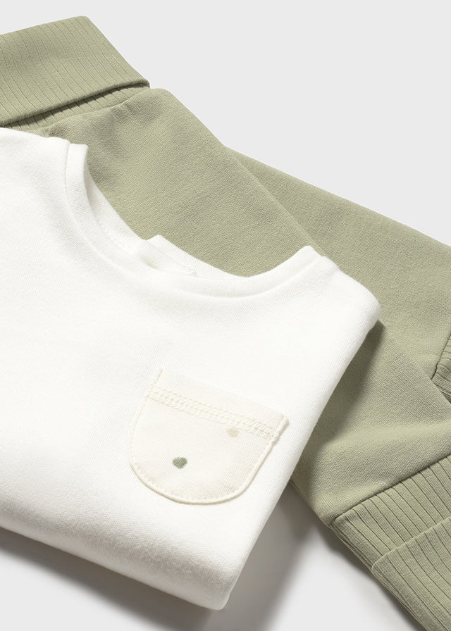 Conjunto 3 Piezas Saco Oso Oliva Mayoral Detalle