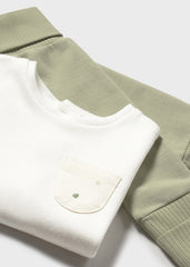 Conjunto 3 Piezas Saco Oso Oliva Mayoral Detalle
