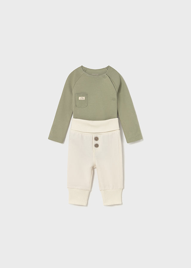 Conjunto Manga Larga Bolsillo Verde Mayoral