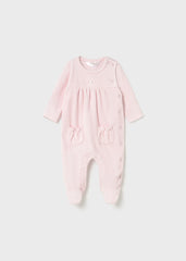 Set 2 Pijamas Enteriza Botones Blanco Mayoral Rosa