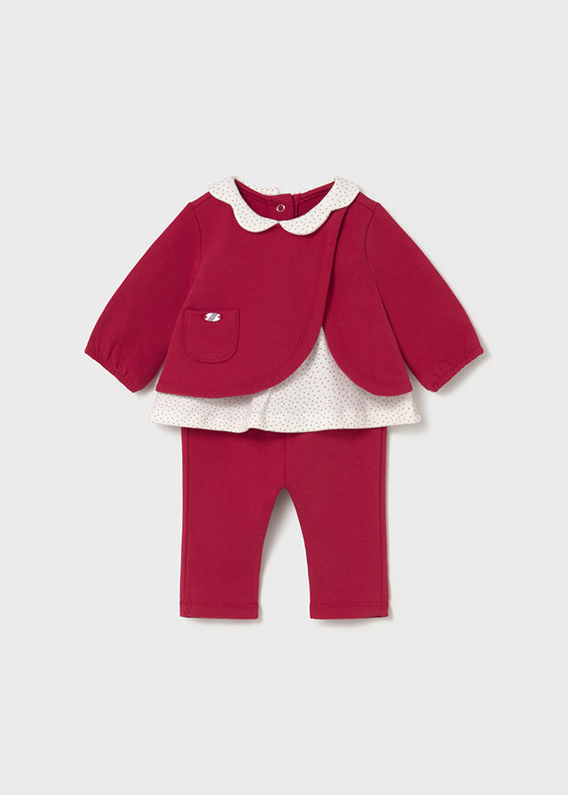 Conjunto Manga Larga Bolsillo Rojo Mayoral