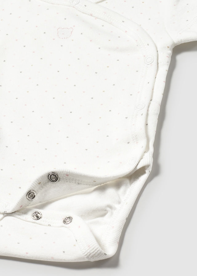 Body Manga Corta Puntos Oso Rosa Mayoral detalle
