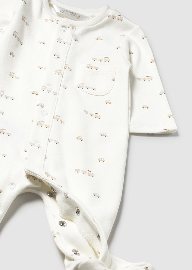 Set 2 Pijamas Enteriza Estampado Autos Mayoral Detalle