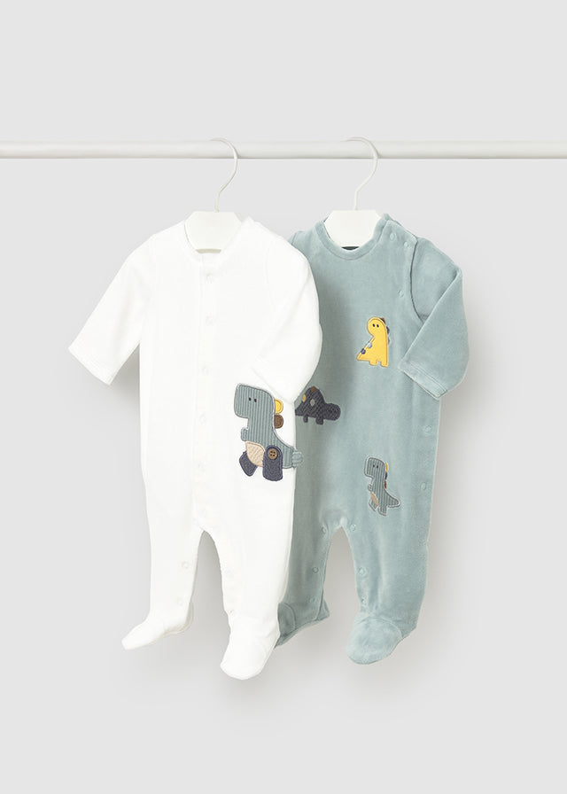Set 2 Pijamas Enteriza Bordado Dinosaurios Mayoral