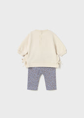 Conjunto Leggins Oso Beige Mayoral