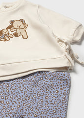 Conjunto Leggins Oso Beige Mayoral