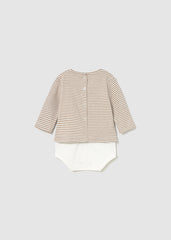 Body Manga Larga Dog Beige Mayoral Estilo