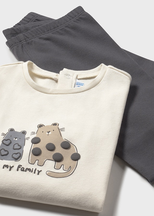 Conjunto 3 Piezas Saco Animal Print Mayoral  Prendas