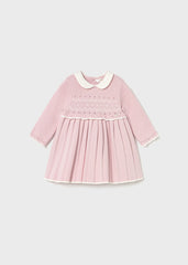 Vestido Tricot Cuello Rosa Mayoral