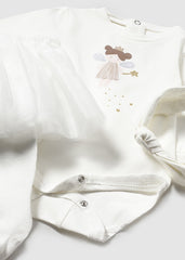 Conjunto Tutu Hadas con Balaca Blanco Mayora Detalle