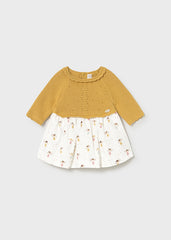 Vestido Tricot Estampado Hadas Amarillo Mayoral