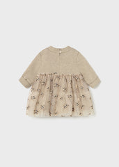 Vestido Tul Animal Print Camel Mayoral