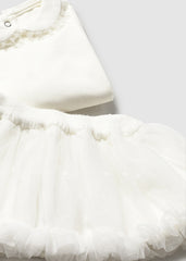 Conjunto 3 Piezas Falda Tul Blanco Mayoral Detalle