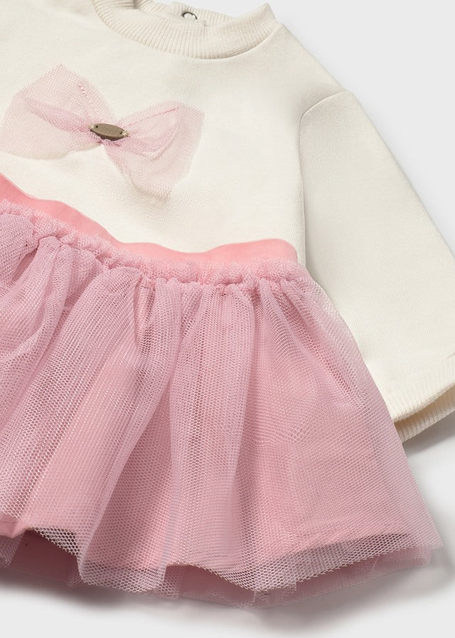 Conjunto Falda Tul Moño Rosa Mayoral detalle