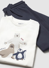 Conjunto 3 Piezas Saco Foca Navy Mayoral