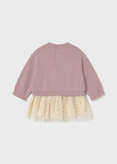 Vestido Manga Larga Tutu Estrella Rosa Mayoral Estilo