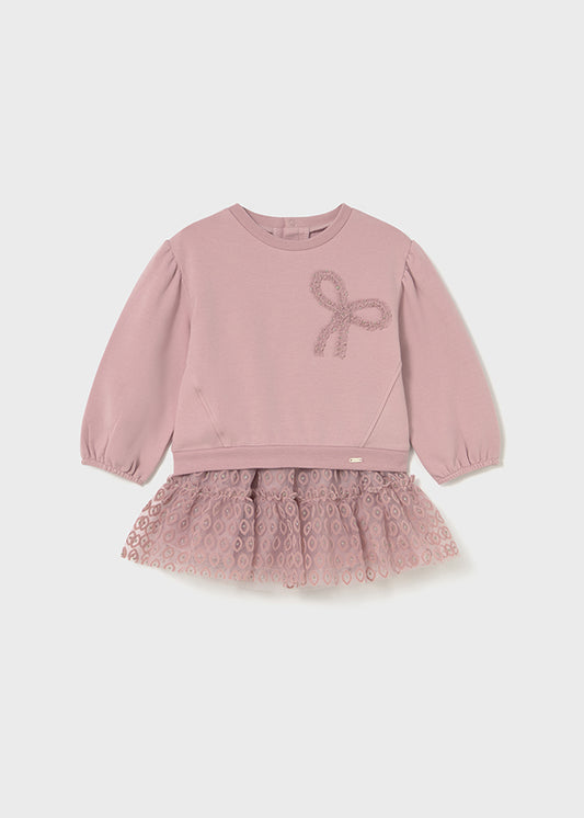 Conjunto Falda Tul Flores Rosa Mayoral