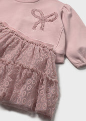 Conjunto Falda Tul Flores Rosa Mayoral Detalle