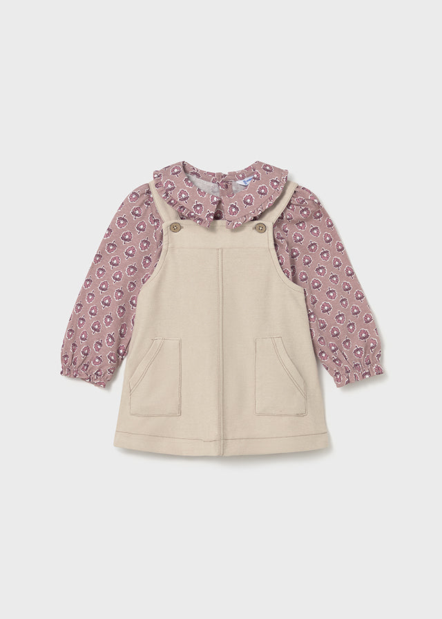 Conjunto Braga Estampado Flores Rosa Mayoral