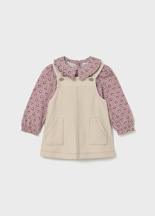 Conjunto Braga Estampado Flores Rosa Mayoral