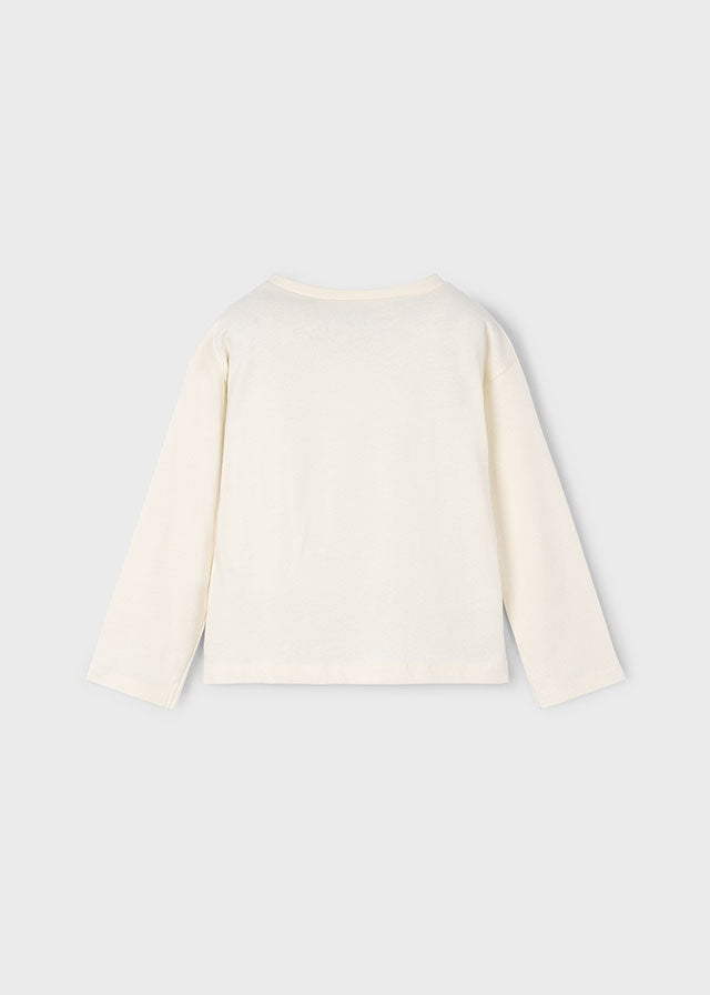 Blusa Bolsillo Crochet Blanco Mayoral estilo