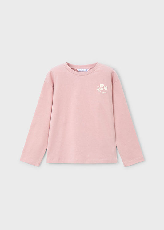 Blusa Manga Larga I Love You Rosa Mayoral