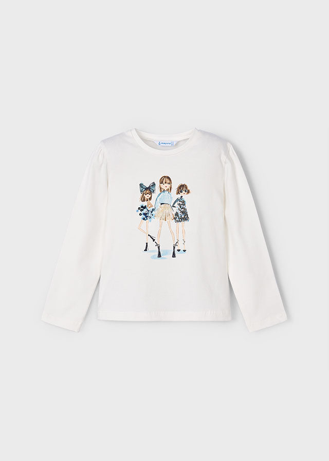 Blusa Manga Larga Muñecas Lentejuelas Mayoral
