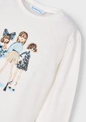 Blusa Manga Larga Muñecas Lentejuelas Mayoral Detalle