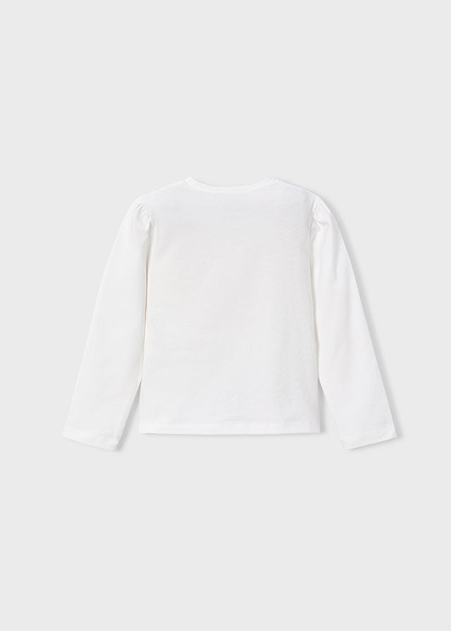 Blusa Manga Larga Muñecas Lentejuelas Rosa Mayoral Estilo