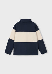 Polo Manga Larga Combinado Navy Mayoral Estilo