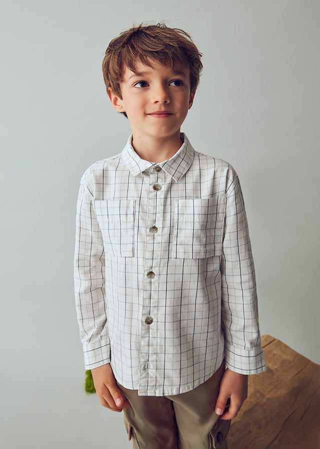 Camisa Cuadros Nata Niño Mayoral