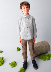 Camisa Cuadros Nata Niño Mayoral Modelo