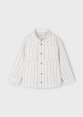 Camisa Cuadros Nata Niño Mayoral Diseño