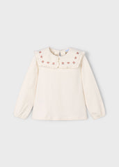Blusa Manga Larga Cuello Flor Mayoral