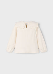 Blusa Manga Larga Cuello Flor Mayoral estilo 