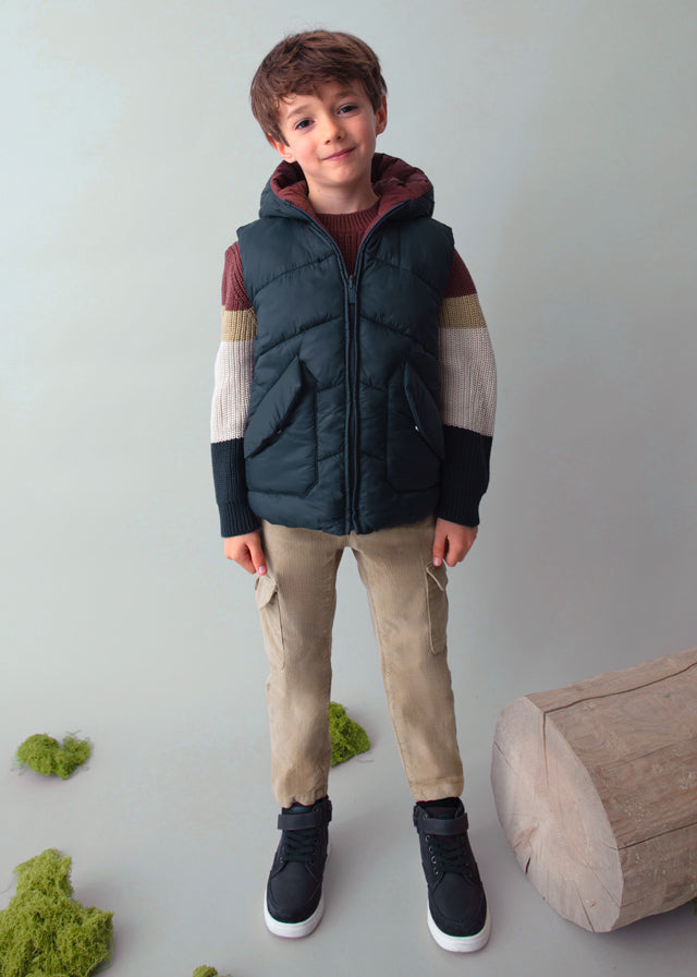 Chaleco Combinado Reversible Navy Rojo Mayoral Uso