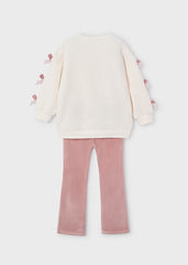 Conjunto Saco Moños Pana Rosa Mayoral Estilo