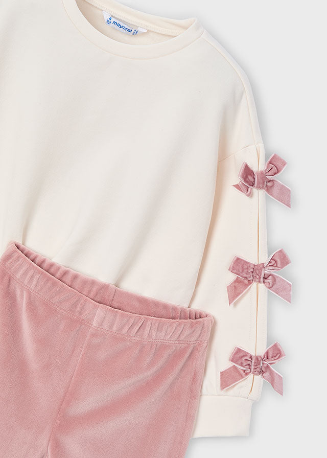 Conjunto Saco Moños Pana Rosa Mayoral Detalle