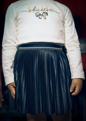 Falda Plisada Negro Mayoral Modelo Niña
